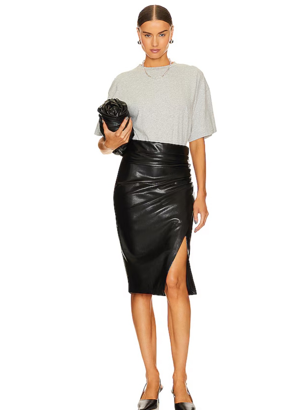 Generation Love Gina Faux Leather Skirt
